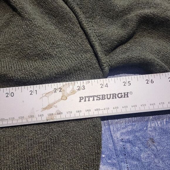 Scoop Olive Green Cozy Green Ballon Sleeves Sweater Size L - Picture 7 of 9